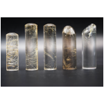 甲斐善光寺御祈願印　昭和の天然水晶　約１５ミリ　実印・銀行印丸