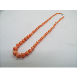 珊瑚　ネックレス　ピンク　約40センチ位