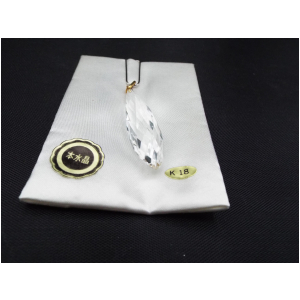 水晶ペンダントトップ　デザイン（矢）　ｋ18