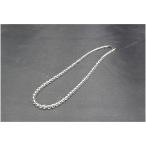 水晶ネックレス　6ミリ　45センチ　K18