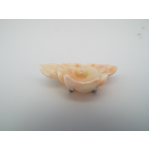 珊瑚　帯留め　4センチ位