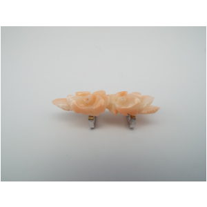 1珊瑚　帯留め　45ミリ位