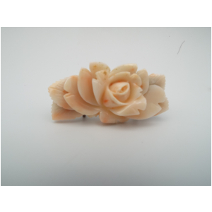 珊瑚　帯留め　ブローチ併用　5センチ位