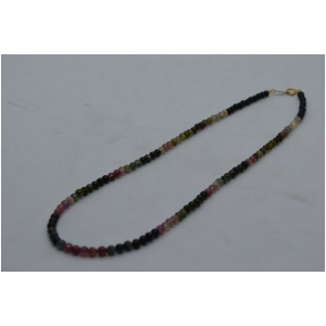 トルマリン　ネックレス　4ミリ丸