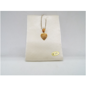 ハート　K18　ペンダントトップ