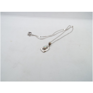 銀オパール　ペンダントトップ　ネックレス