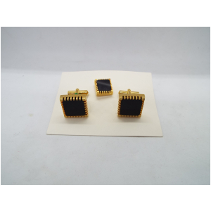 オニキス　タイピンカフスセット