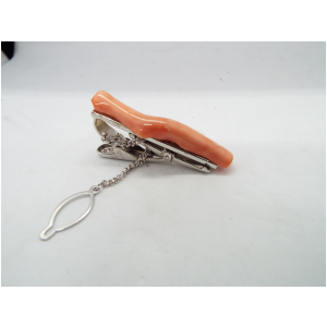 ピンク珊瑚　タイ止め