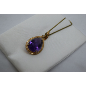 アメジスト　K1８　ペンダントトップ