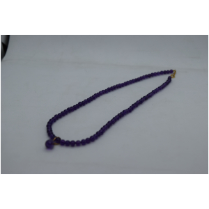 アメジスト　丸玉　K!18　ペンダントトップネックレス