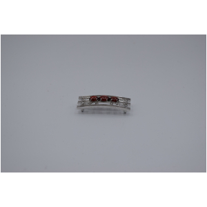 ガーネット　帯留め