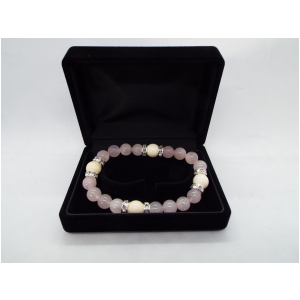 マンモスブレスレット　10ミリ　紅水晶